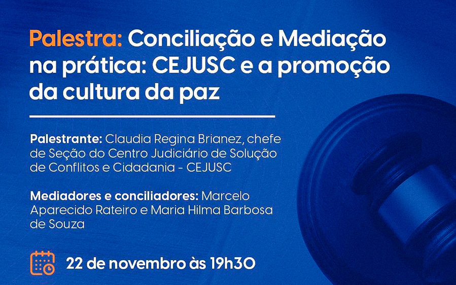 Palestra - Conciliação e mediação na prática